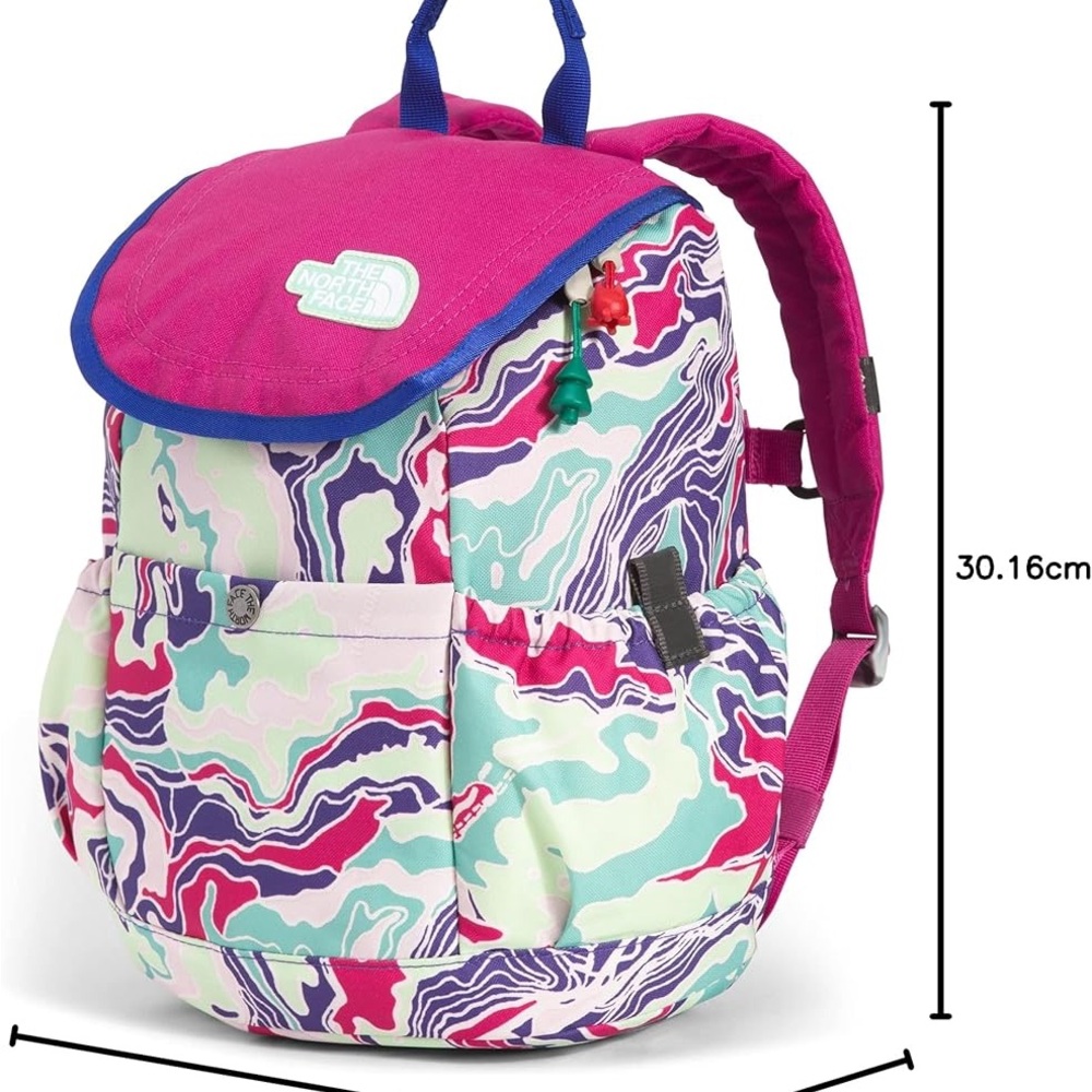 The North Face Mini Explorer backpack lunch Bag Water Marble Print